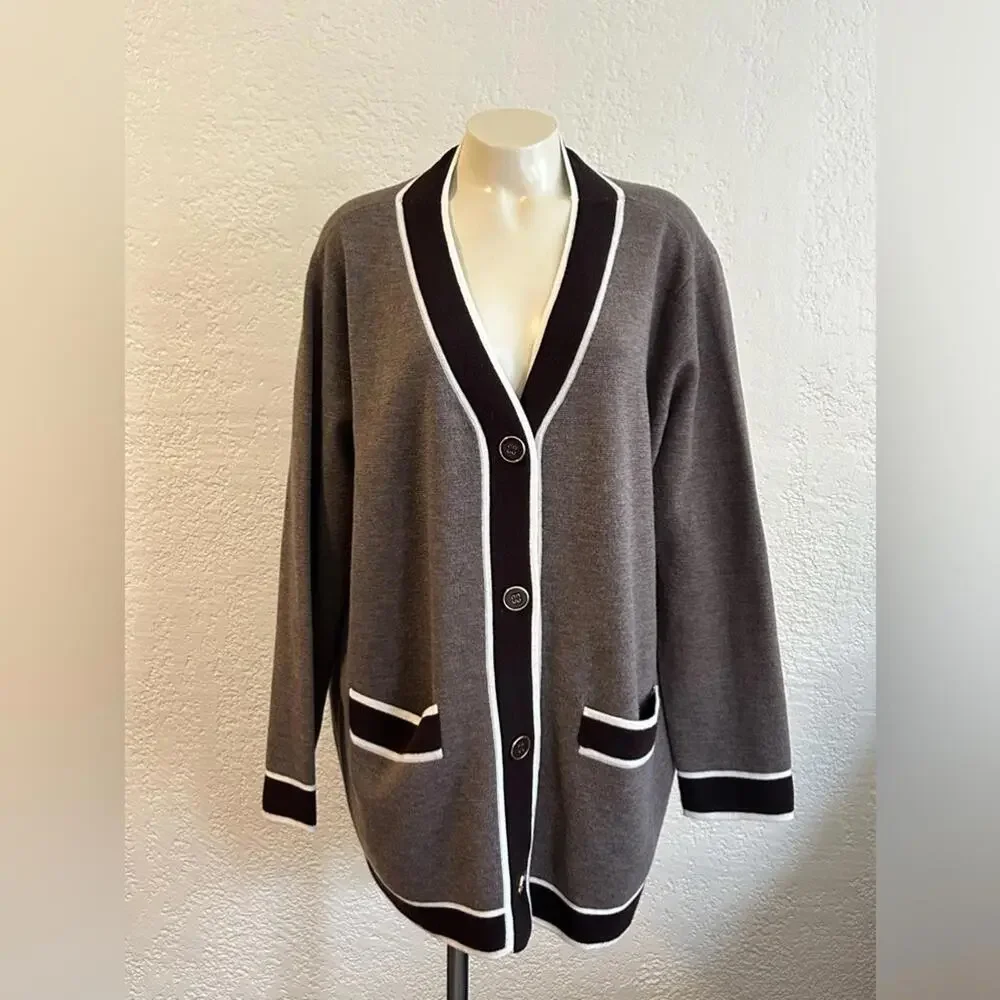 Tuckernuck Brown Cardigan Sweater Size L - Picture 3 of 10